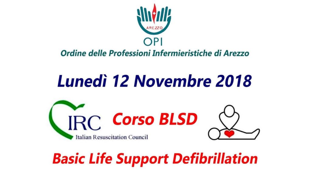 Lunedì 12 novembre 2018 CORSO BLSD – Basic Life Support Defibrillation