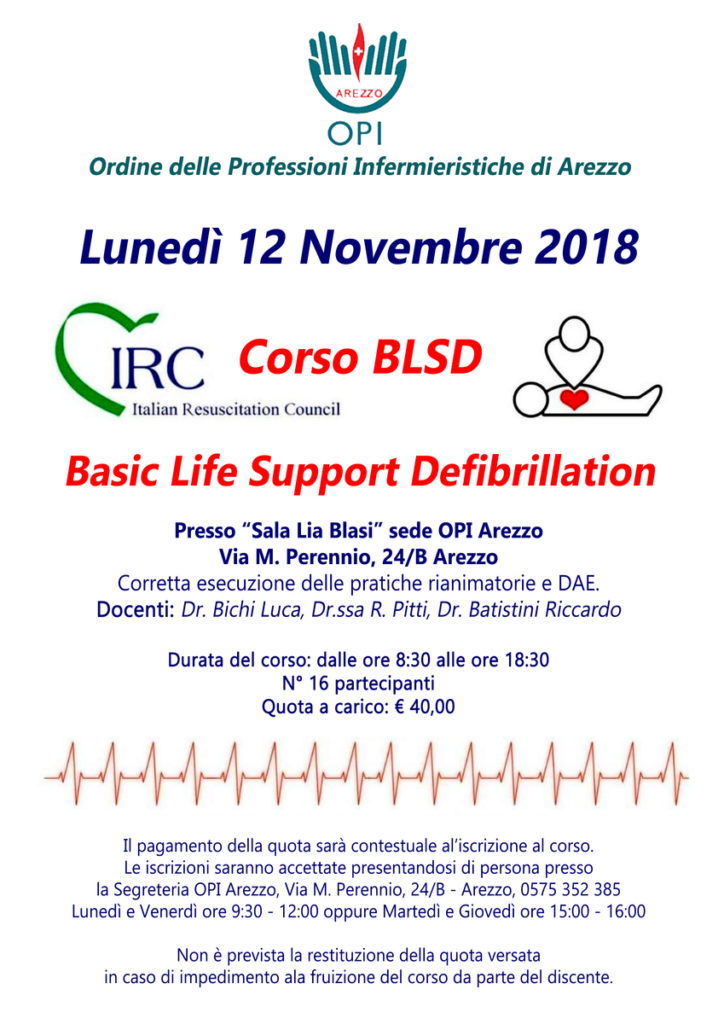 CORSO BLSD – BASIC LIFE SUPPORT DEFIBRILLATION – II EDIZIONE
