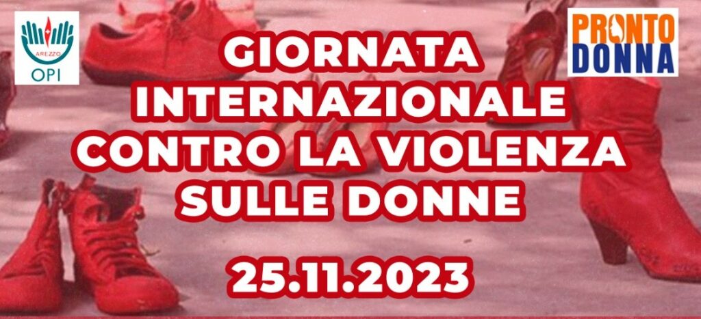 GIORNATA INTERNAZIONALE CONTRO LA VIOLENZA SULLE DONNE 25 NOVEMBRE 2023